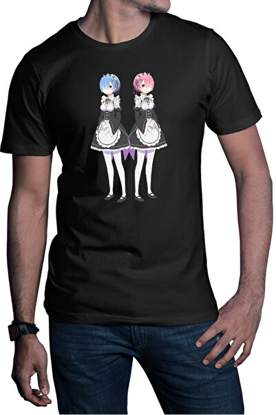 OEM Tricou barbati Re Zero REM RAM Demon Siblings Horns Power Tribe
