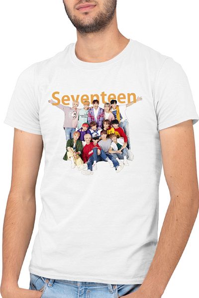 OEM Tricou barbati Seventeen Group Members Fan Page Boys K-Pop