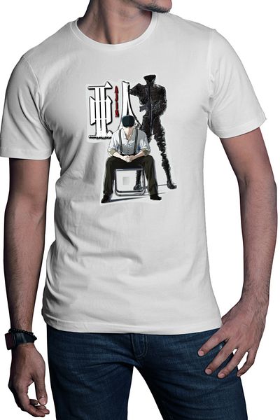OEM Men's T-shirt Ajin Satou Longevity Mature Horror