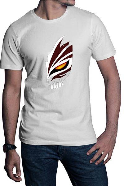 OEM Men's T-shirt Bleach Hallow Mask Ichigo Kurosaki