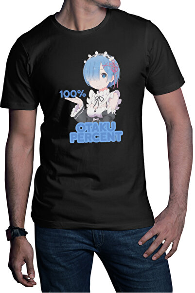 OEM Ανδρικό T-shirt Re Zero REM Otaku Percentage Maiden Kawaii Technics