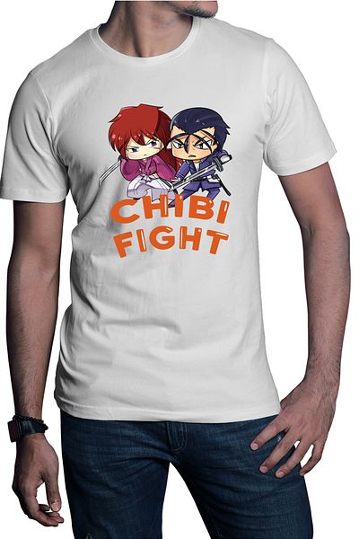 OEM Tricou barbat Rurouni Kenshin Chibi Fight Kenshin Hajime