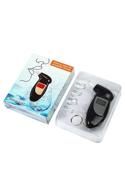 OEM Compact Pocket Alcohol Tester with Digital Display, Black