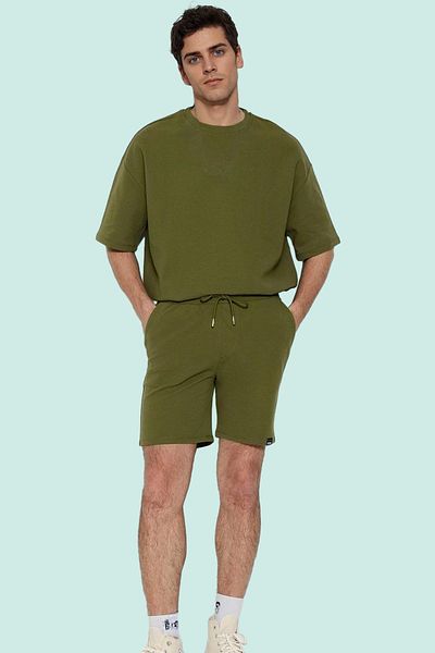 PayBuy Men's Cotton Textured Shorts Regular Waist Pipe Leg Comfortable Casual Styles Summer Must-Have