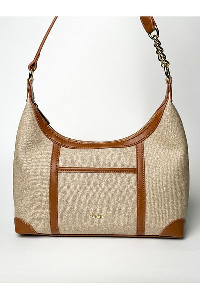 ZIRSHI Large beige shoulder bag