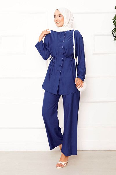 EBRUTESETTÜR Front Brit Detailed Waistband Double Set with Lace-Up