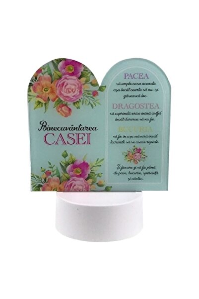 OEM Lampă de noapte în formă de carte cu „Binecuvântarea casei”