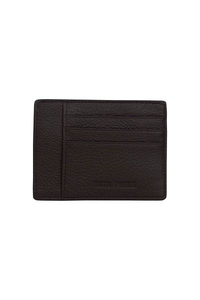 OEM Men's wallet, leather, slim, brown - PR105