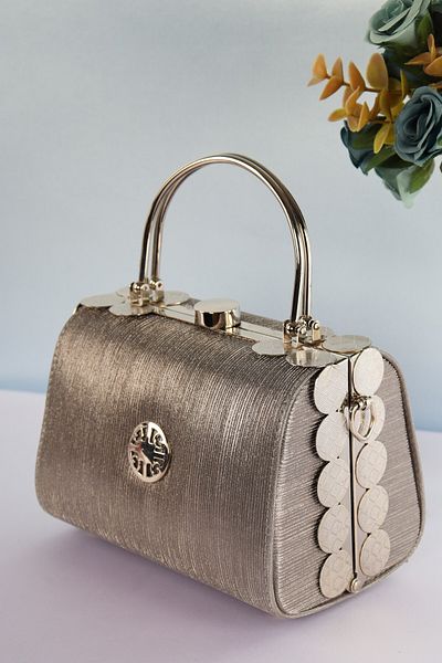 weem bag Elysara Eb0170 |   Cinderella Double Metal Handle Style Portfolio Bag