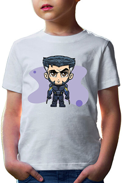 OEM Παιδικό T-shirt Wolverine Chibi Anime Claws Angry