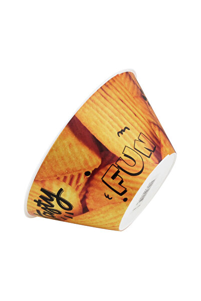 Herevin 750ml Yellow Chips Printed Snack Bowl – BPA-Free Polypropylene (PP) Lightweight Serving Bowl