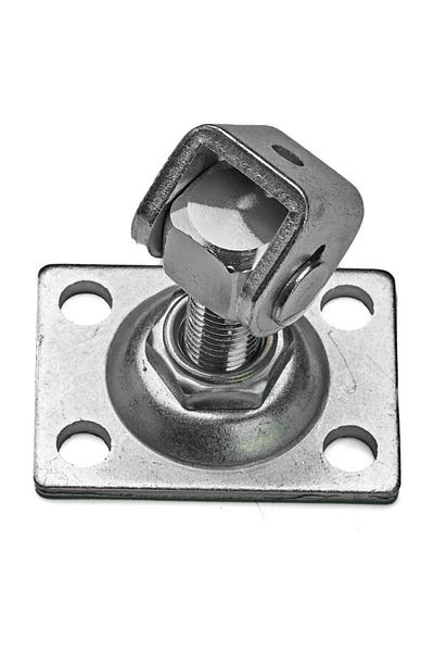 gwd Gate hinge, galvanized, M16 thread, 75x55 mm, adjustable length 40-60 mm