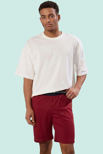 PayBuy Men's Short Length Relaxed Fit Knitted Shorts 2 Pack Daily Comfort Weekend Quality Material