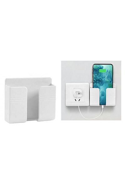 Aptel Phone charging stand, plastic, white, 9.7×8.4 cm