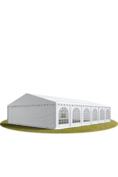PROCART Cort evenimente, pavilion 12x6x3,7 m, PVC ignifug, suprafață 72 mp, 12 ferestre