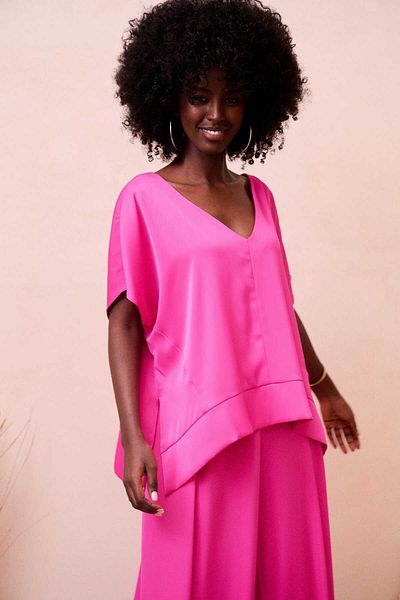 Blue Shadow Cigar Bs Women's Blouse Fuchsia