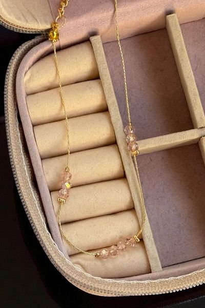 MUTENA Bijouterie Colored Pearl Anklet - Pearl Stone Anklet