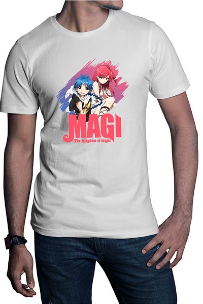 OEM Men's T-shirt Magi The Labyrinth of Magic Morgiana Alladin Duo Pose