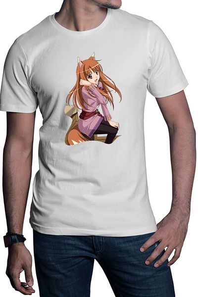 OEM Men's T-shirt Spice And Wolf Holo Anime Drawings