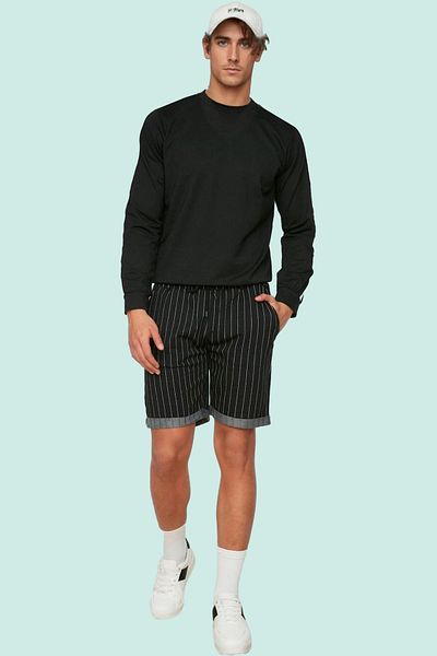 PayBuy Men's Striped Cotton Regular Waist Shorts Comfortable Casual Summer Modern Design Where Style Meets