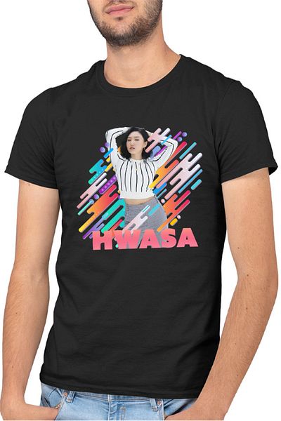 OEM Men's T-shirt Mamamoo Singer Solo Hwasa y Pop Music Korean