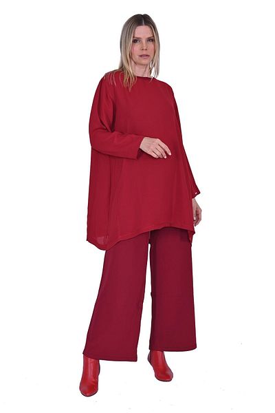 Invee Caz Arge Tunic Bordo