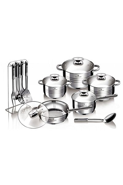 Blaumann Maxi Cookware Set 17-piece Stainless Steel Jumbo Gourmet Line Induction All Stoves Oven / Dishwasher
