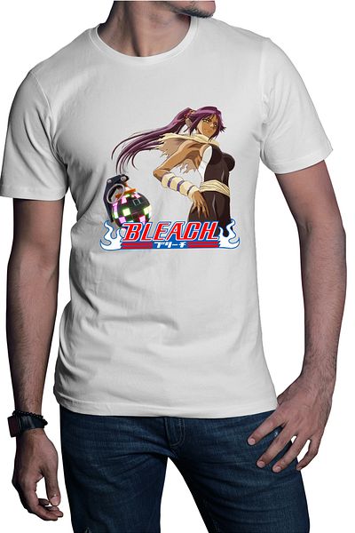 OEM Men's T-shirt Bleach Yoruichi Shihouin Fortnite Magenta Bomb