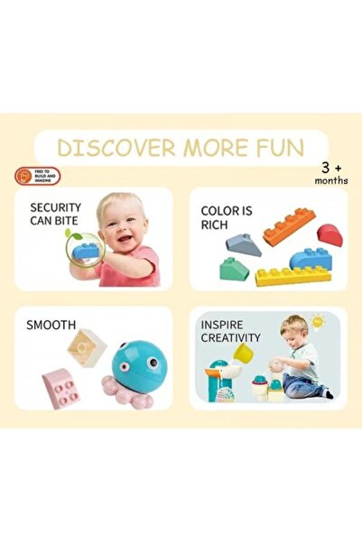 OEM Masă de joacă pentru copii cu apă și cărămizi de construcție - 123 buc.