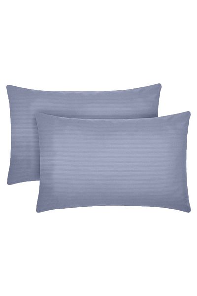 Five Store Set of 2 damask pillowcases, density 130 g/sqm, Anthracite, 50/70cm