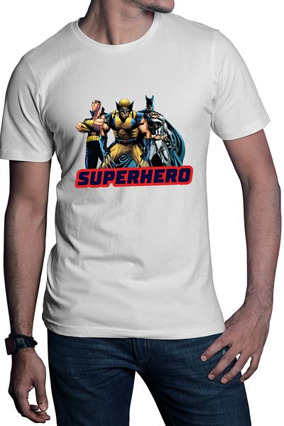 OEM Men's T-shirt Wolverine X-MEN Avengers Batman Team