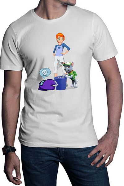 OEM Men's T-shirt Paw Patrol Recycle Dog Ben10Among