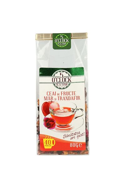 5 O'Clock Apple and Rose Tea, 80 g, 5 O'Clock Tea