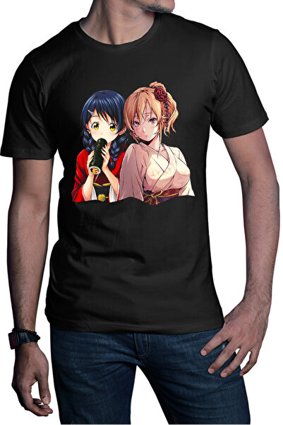 OEM Ανδρικό T-shirt Food Wars Erina Megumi Matsuri Ιαπωνία Κιμονό