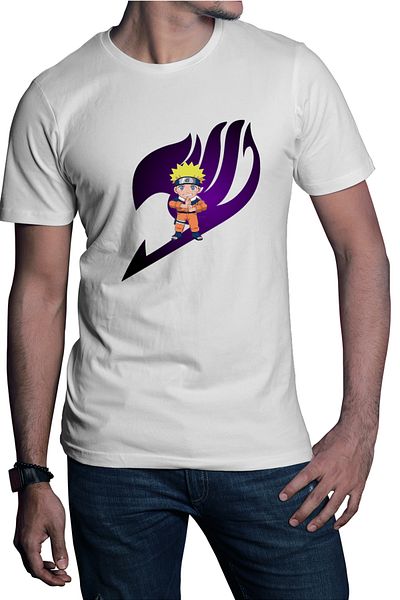 OEM Tricou barbati Fairy Tail Logo Emblem Naruto Chibi