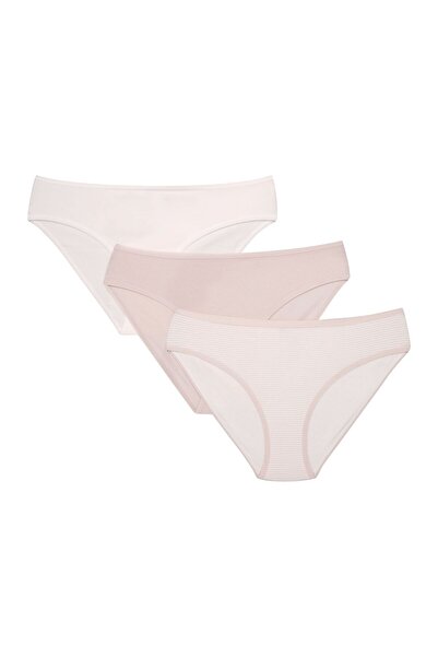 ESOTIQ Set de chiloți clasici pentru femei, pachet de 3, chiloți din bumbac ș...