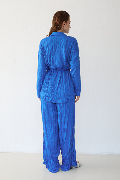 Melike Tatar Σετ πουκάμισο Crash Satin 32-3568