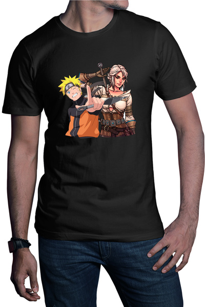 OEM Tricou barbati The Witcher Ciri Naruto Shippuden Anime Desene