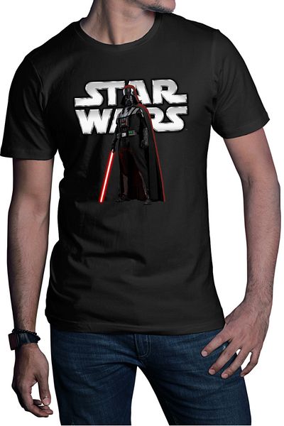 OEM Tricou barbati Star Wars Darth Vader Laser Jedy Action Anakin