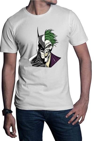 OEM Men's T-shirt Batman Joker Face Best Friends Megadeth Legends