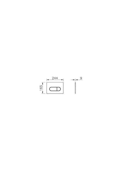 VitrA Root Round 740-2224 Kumanda Paneli, Soft Altın