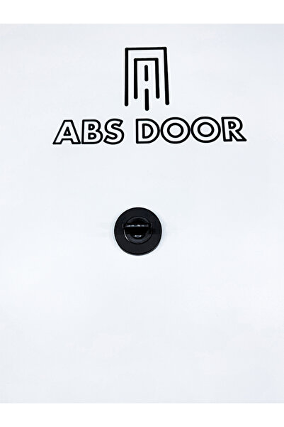 abs door ÇELİK KAPI VE İÇ ODA KAPISINA UYGUN ROZET WC MANDALI SİYAH