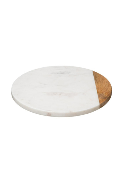Secret de Gourmet Marble Round Shape Turning Serving Tray 30cm
