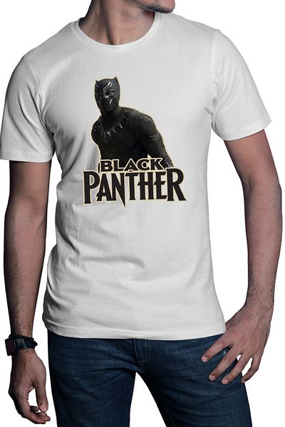 OEM Tricou barbati Black Panther Logo Save World Hero Protect