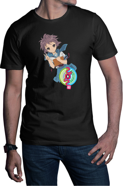 OEM Tricou barbati Haruhi Suzumiya Yuki SOS Manga Comedy Marvel