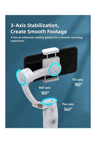 TERRION M1 Merak One 3-Axis Smartphone Gimbal Stabilizer Portable Foldable Anti-Shake Video Tool