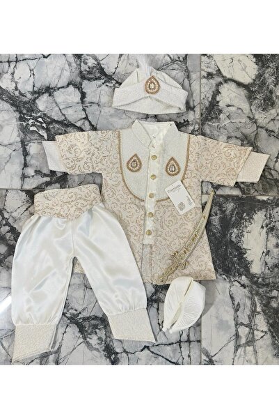 UmBaby Newborn (0-6) & 1 Year Old Baby Boy Mevlütlük Şehzade Circumcision Clothing Boy (Knife Detail)