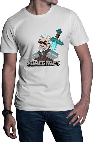 OEM Tricou barbati The Witcher Minecraft Mcskins Optifine Aternos