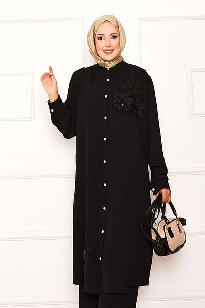 EBRUTESETTÜR Flower Detailed Buttoned Double Suit