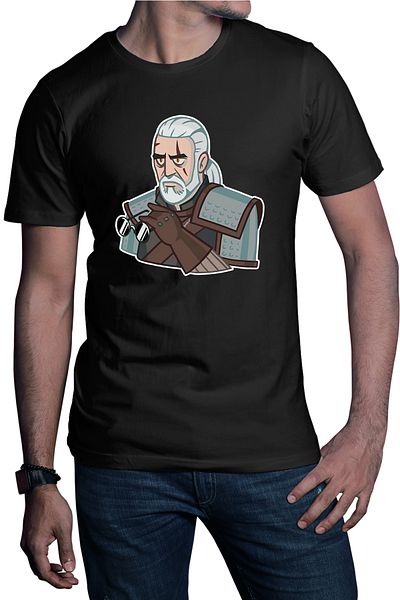 OEM Tricou barbati The Witcher Andrzej Sapkowski Wild Hunt Video Game